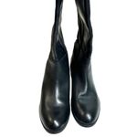 Ralph Lauren Macelyn Black Leather Low Heel Riding Boots Size 6.5 B Photo 3