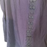 Mason & Belle Navy Blue Lace & Embroidered Sleeveless Blouse Women Sz XL Photo 5