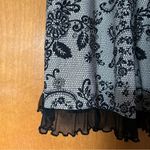 Floral Applique Lace Slip Cami Dress Whimsygoth Fairy Dark Romantic Witchy Black Size M Photo 1