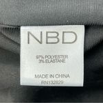 NBD Tie Me Down Midi Dress size M Black NWT Cutout Side slit Photo 6