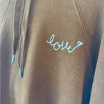 Spiritual Gangster Embroidered Hoodie,  Brown XS Small Love Script Harper NWT Photo 4