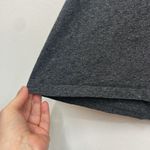 Madewell  Heather Gray Knit Dress Shirt Strapless size Large 100% Cotton Photo 10