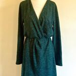 Gilli Dark Green Long Sleeve Surplus Sweater Dress Size M Photo 0