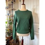 J.Crew  Green Lambswool Crewneck Pullover Sweater Size S Photo 3