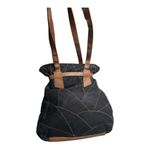 Dead stock Vintage La Covina Patchwork Black and Tan Leather Shoulder Bag Photo 1