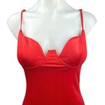 Lac Bleu  Red Spaghetti Sweetheart Neck Cami Camisole Bodycon Mini Dress Size S Photo 2