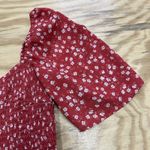 Abercrombie & Fitch Puff Sleeve Smocked Mini Babydoll Dress Floral Size Medium Photo 5