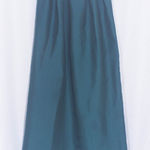 NWT ERIN FETHERSTON Pleated Maxi Skirt with Bow Size 8 Blue Photo 0