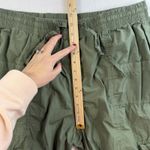 Aerie  L Large High Waisted Go For It Baggy Pull On Cargo Pants Green Boho Grunge Photo 11