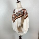 Vintage Hazelwood Southwestern Boho Tribal crewneck pullover blouse L* Brown Size L Photo 3