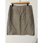 BOSS Hugo Boss Womens Beige Textured Pencil Skirt Side Zip Business Casual SZ L Tan Size L Photo 3