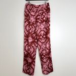 Scotch & Soda Anthropologie‎  Veda Wide-Leg Satin Pants Red Pink Size M Photo 4