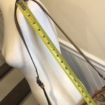 Coach  Tan Horse Carriage Embroidered Canvas Brown Leather Crossbody Shoulder Bag Photo 4