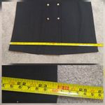 Vintage Button Front Dress Womens Double Breasted Black Classic Shoulder Pads Size 12 Photo 5