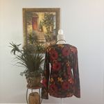 Cathy Daniels  Women Size M Floral Knit Sweater Long sleeve Round Neck Pullover Photo 4