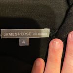 James Perse  Black Cowl Neck Long Sleeve Blouse size 4/XL Photo 4