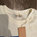 NWT Oat New York Cream Sweater with Blue Graphic | the perfect fall game day Size M Photo 6