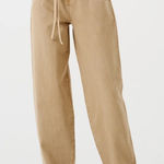 Seventy + Mochi Mia Barrel Leg Jean Super High Rise Desert Sand Tan Size 26 Photo 0
