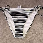 Forever 21 String Bikini Bottom Striped Black White XL NWT Photo 0