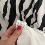 VILAGALLO Dress zebra print black white embroidered Size 42 Photo 2