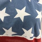 Pallion SMALL Red White Blue Stars American Flag Distress Fade Camisole Crop Top Photo 3