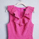 Trina Turk  Pink Textured Ruffle Dress Photo 3