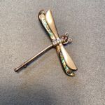 Dragonfly‎ Lapel Pin Jewelry, Silver & Abalone Brooch Photo 4