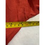 Free People  Orange Bodysuit Top Tie‎ Front Blouse Short Sleeve Womens Photo 5