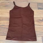 Shapermint Essentials All Day Every Day Scoop Neck Cami Top Womens L Chocolate Brown Size L Photo 1
