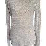 Old Navy Women's Oatmeal Long Sleeve Open Waffle Knit Pullover Sweater M Photo 0