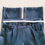 Betabrand Straight Leg Classic Dress Yoga Pants Jeanie in Navy Blue SP Photo 3