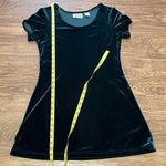 579 Vintage 5•7•9 Mini Short Sleeve Velvet Skater Dress Teal Green Size Small Photo 6
