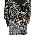 Lucy Love #121  Velvet Embossed Retro Look Mini dress Photo 0