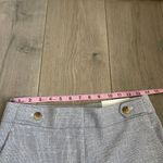 Ann Taylor NWT high rise straight leg blue white tweed woven pants cuffed twee Photo 2