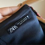 ZARA  Black Pink Green Floral Corset Crop Top Size Small Photo 4