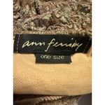Ann Ferriday One Size Beaded Lace y2k s boho fairy vintage Romantic top shirt Brown Photo 3
