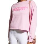 Spiritual Gangster  Pink Do All Things With Love Sweatshirt XS Valentine’s Day Photo 1