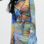 Jaded London  Retro Sheer 90s Butterfly Cut Out Dress Size 12 Photo 3