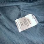 Carolina belle  Montreal Long Sleeve Dark Green Velour Striped Top Photo 3