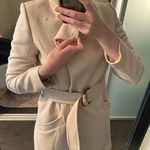Mango Cream Wool Trench Coat Photo 2