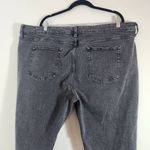 st. john's bay Black Girlfriend Jeans Size 24 Black Mid-Rise Straight Leg Jeans Photo 4