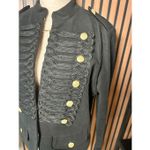 Gap  Black Military Style Jacket with Gold Accents size large Michael Jackson Photo 1