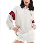 Cotton On Graphic Cream Rugby Long Sleeve Photo 0
