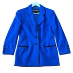 Escada Margaretha Ley Vintage new wool blue blazer size 40 Photo 9