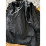 Women's Vintage Rallee trenchcoat Black Leather Trim Coat Size S Black Photo 6