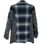 7 For All Mankind ‎ Mixed Plaid Double Breasted Wool Blend Blazer Jacket Size XS Photo 5