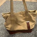 Polo Ralph Lauren Vintage 90's Canvas leather Tote Bag Multi Pocket Khaki Tan Photo 7