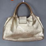 KATE‎ SPADE Gold Pebbled Leather Bexley Stevie Satchel Shoulder Bag Turn Lock Photo 6