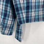 Pistola Wrap Top Size Small Shirt NWOT Cropped Blue Plaid NEW Country Picnic Photo 10