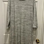 Gap  Gray and White Sweater Dress Women’s Size Large‎  3/4 Sleeves Photo 0